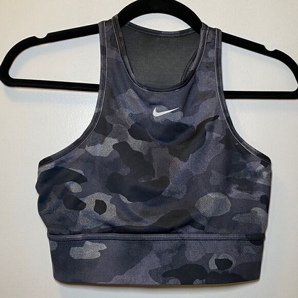 Nike Dri-FIT Swoosh Women’s Medium-Support Neck Sports‎ Bra Women’s Size Medium - Picture 4 of 6